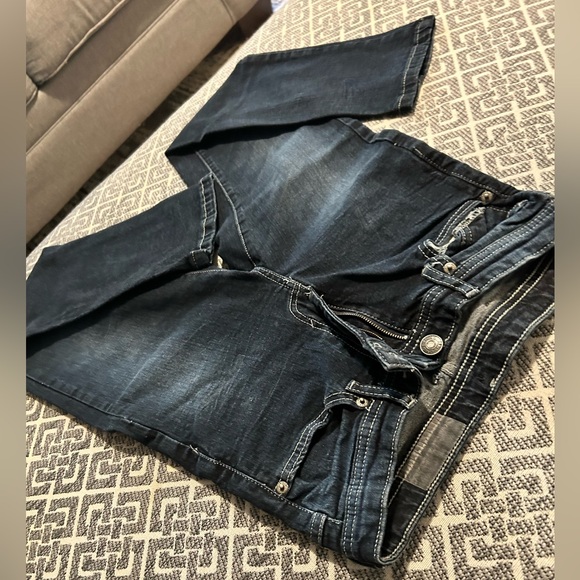 Dark wash kids 119 Buffalo David Bitton blue jeans - Picture 2 of 4